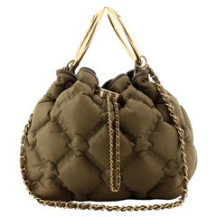Chanel Chesterfield Bucket Bag Quilted Calfskin Medium
