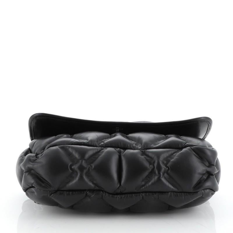 Black Chanel Chesterfield Flap Bag Quilted Calfskin Jumbo