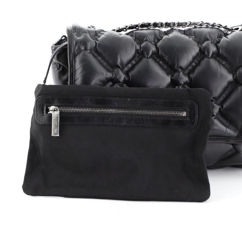 Women's or Men's Chanel Chesterfield Flap Bag Quilted Calfskin Jumbo