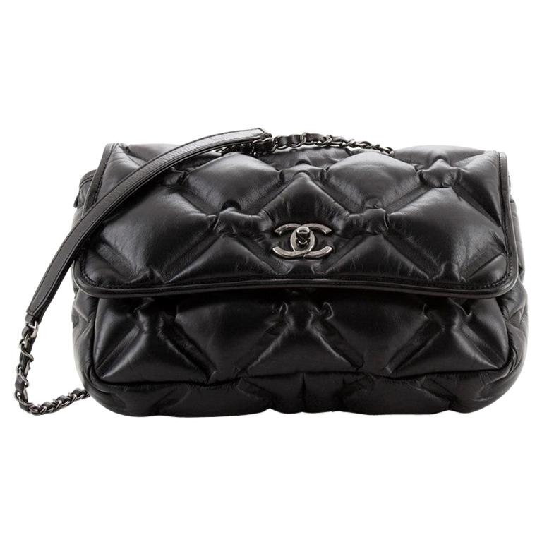 Chanel Chesterfield Flap Bag Quilted Calfskin Medium