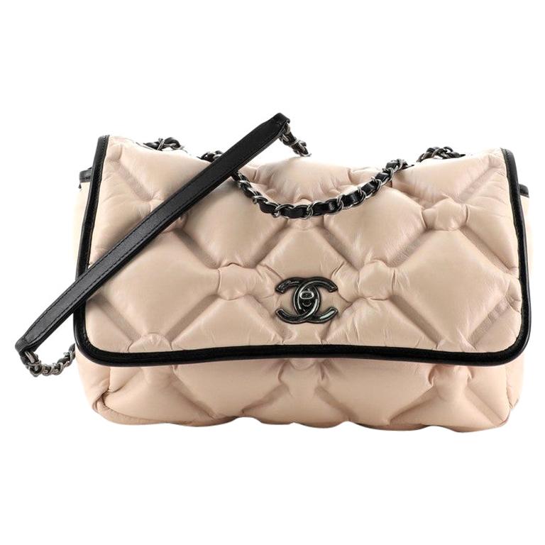 Chanel Chesterfield Flap Bag Quilted Calfskin Jumbo at 1stDibs