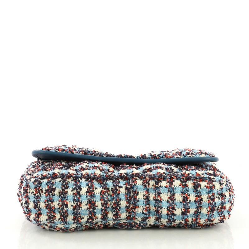 Women's or Men's Chanel Chesterfield Flap Bag Tweed Maxi