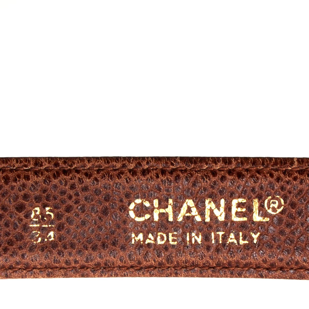 CHANEL chestnut brown quilted Caviar leather VINTAGE 1990 Belt Bag 5