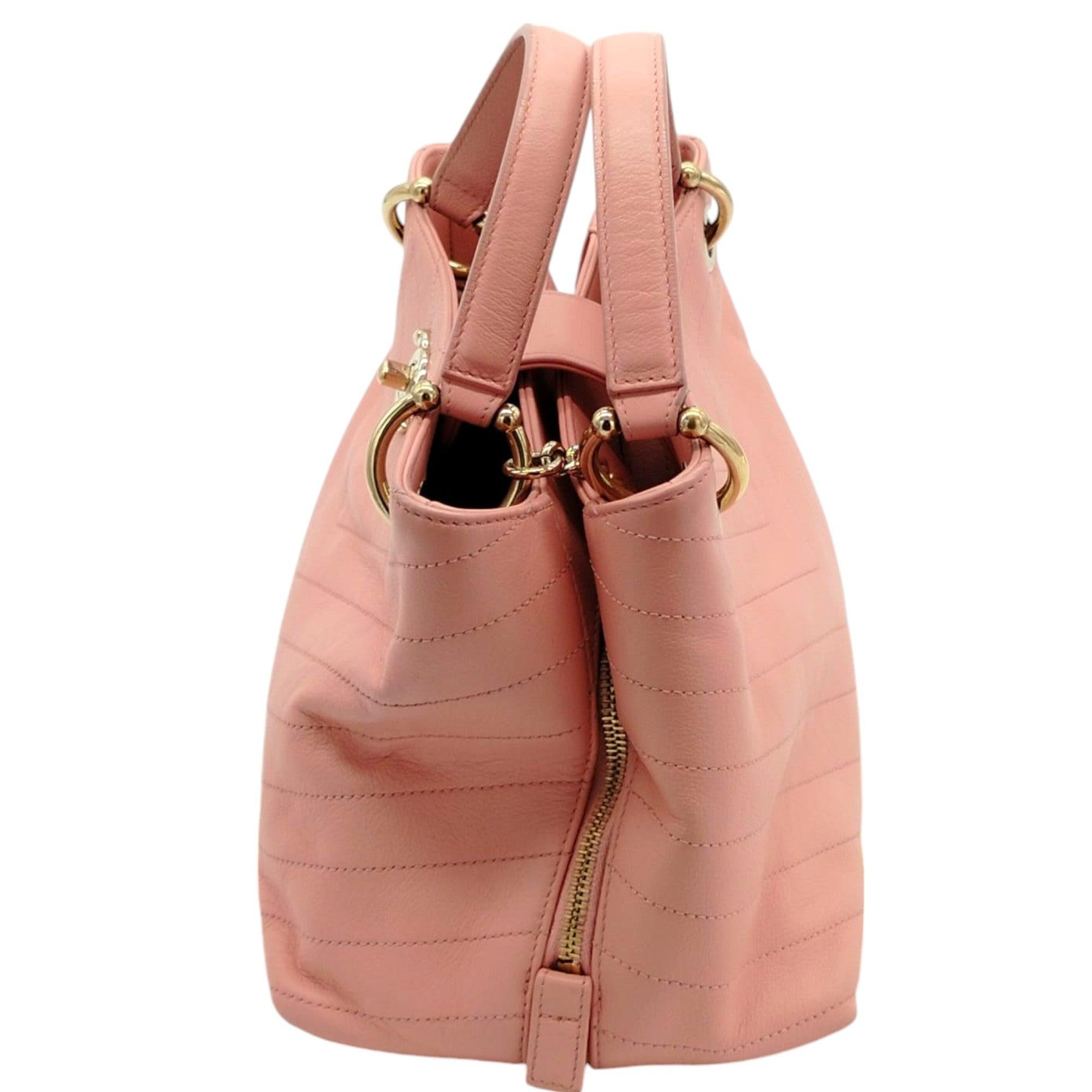 Brown Chanel Chevron Chic Shopping Tote - '10s