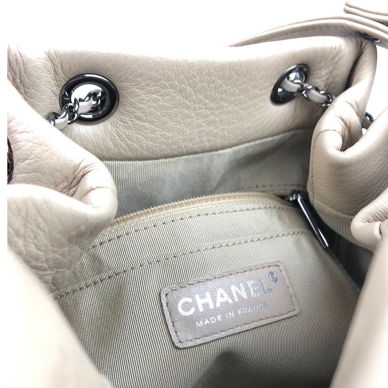 Chanel Chevron Quilted Sheepskin Small Boyish Bucket Bag 4
