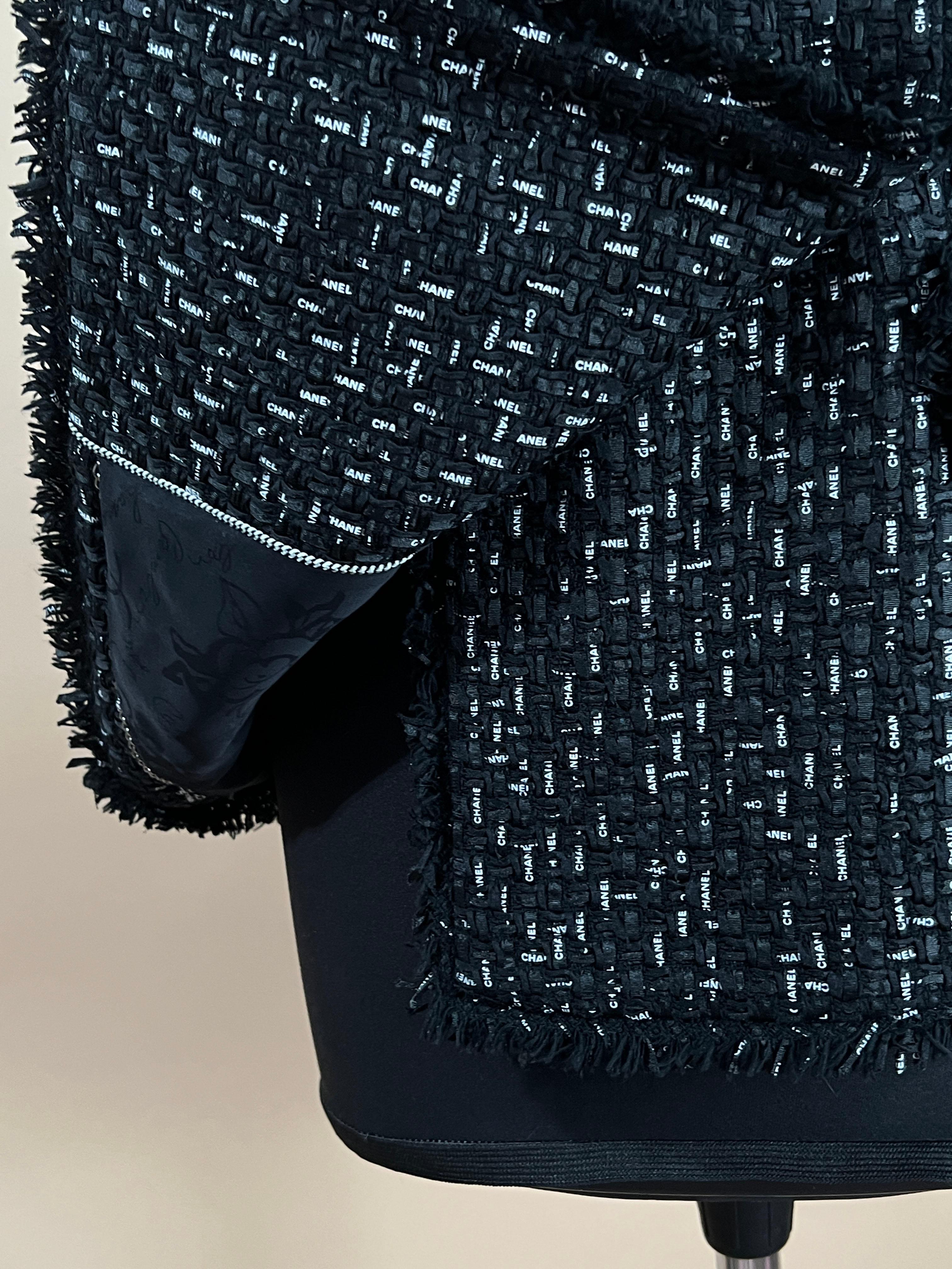 Chanel Chiara Ferragni Logo Ribbon Tweed Jacket 7