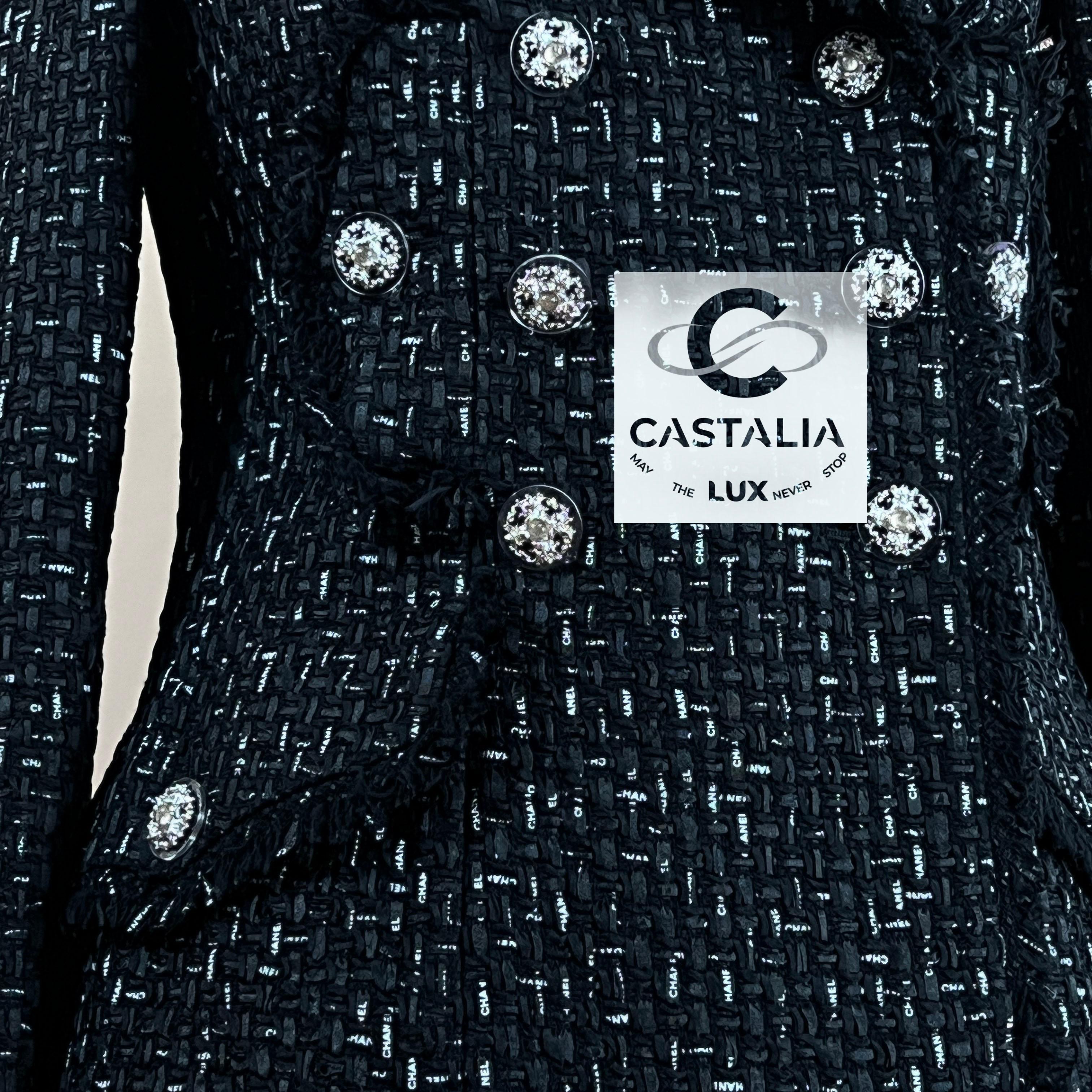 Chanel Chiara Ferragni Logo Ribbon Tweed Jacket 10