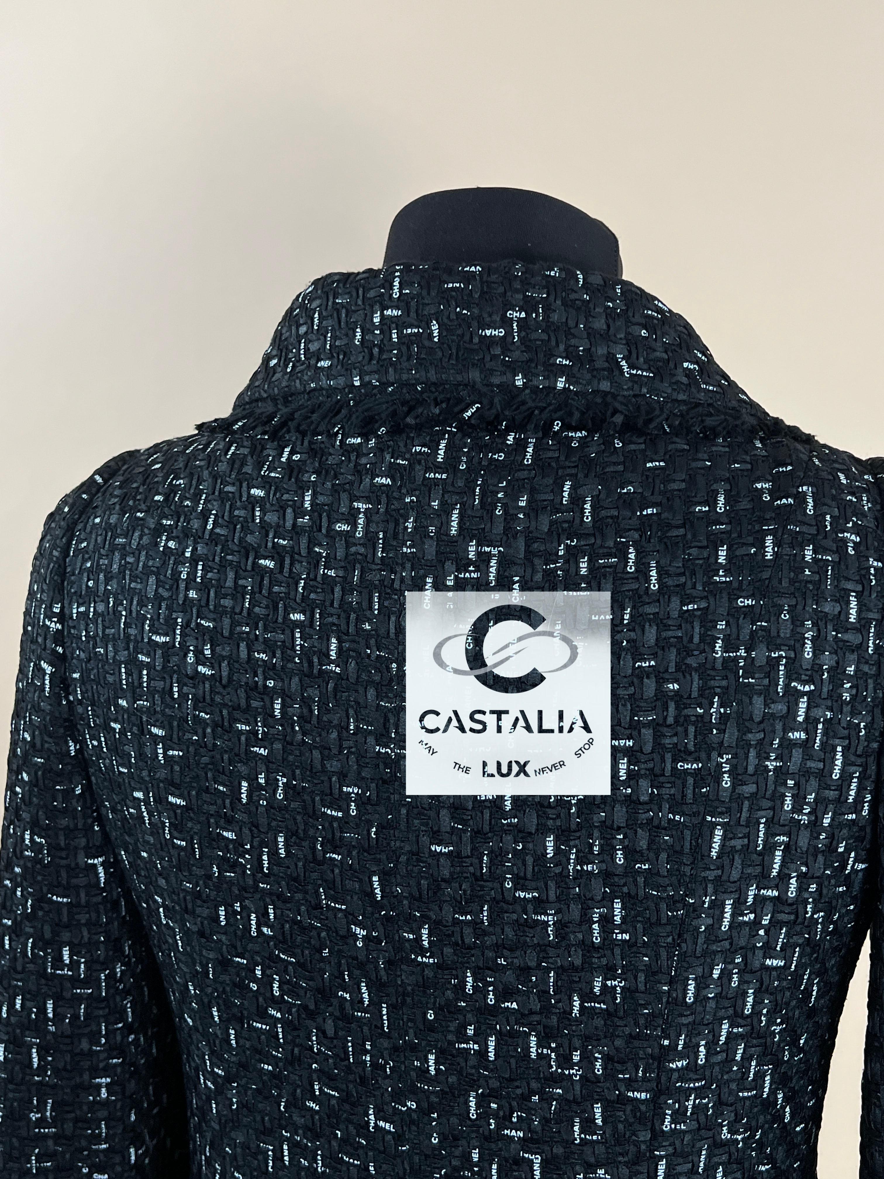 Chanel Chiara Ferragni Logo Ribbon Tweed Jacket 15