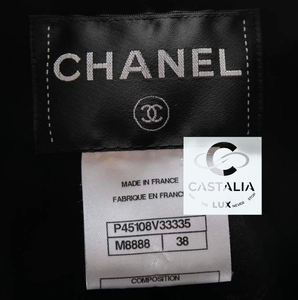Chanel Chiara Ferragni Logo Ribbon Tweed Jacket 16