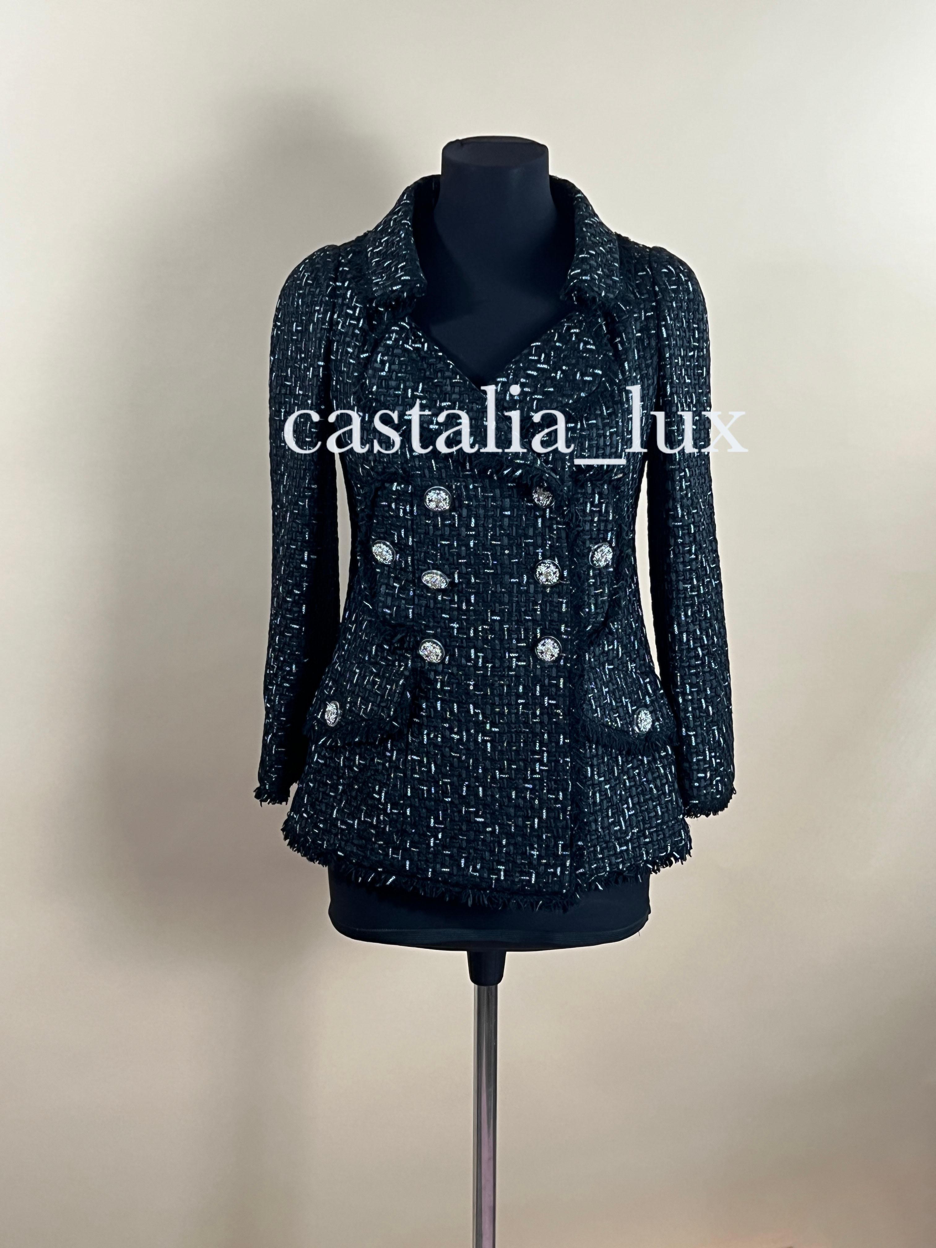 Veste en tweed Chiara Ferragni à ruban avec logo Chanel 3