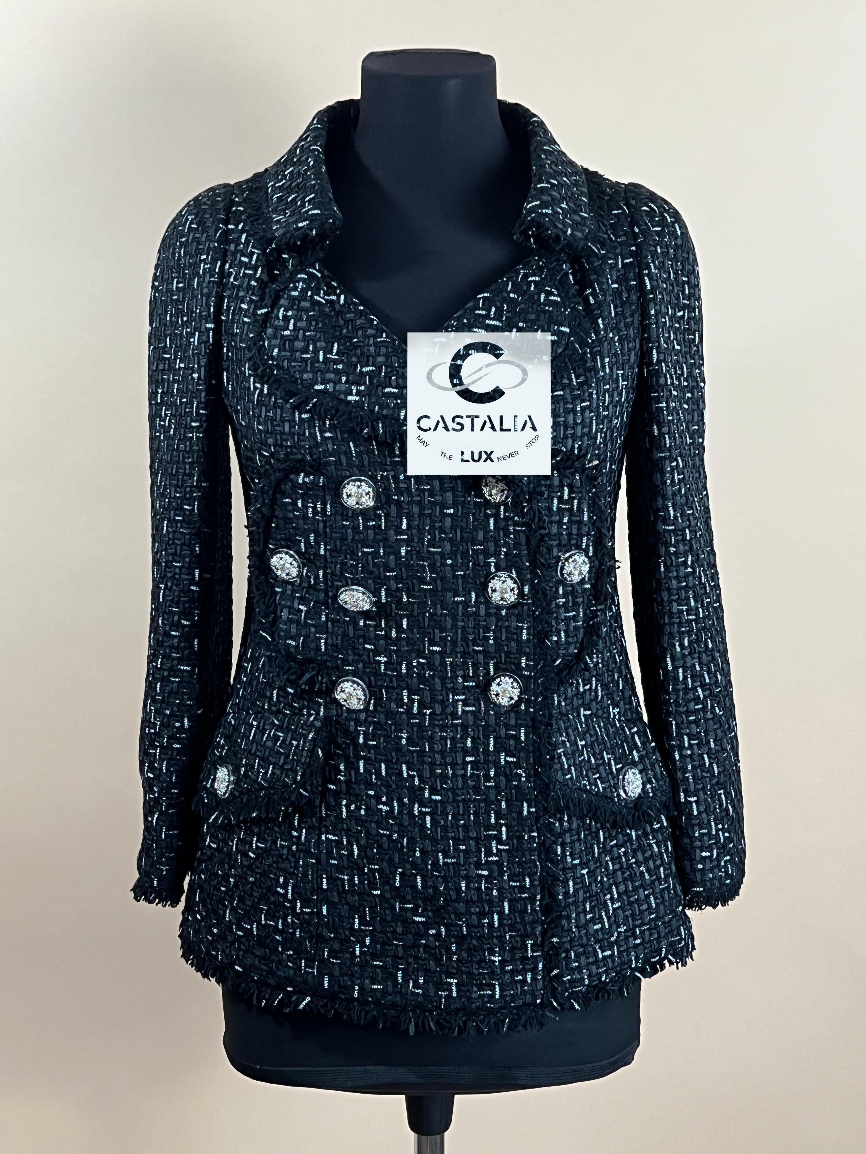 Chanel Chiara Ferragni Logo Ribbon Tweed Jacket 3