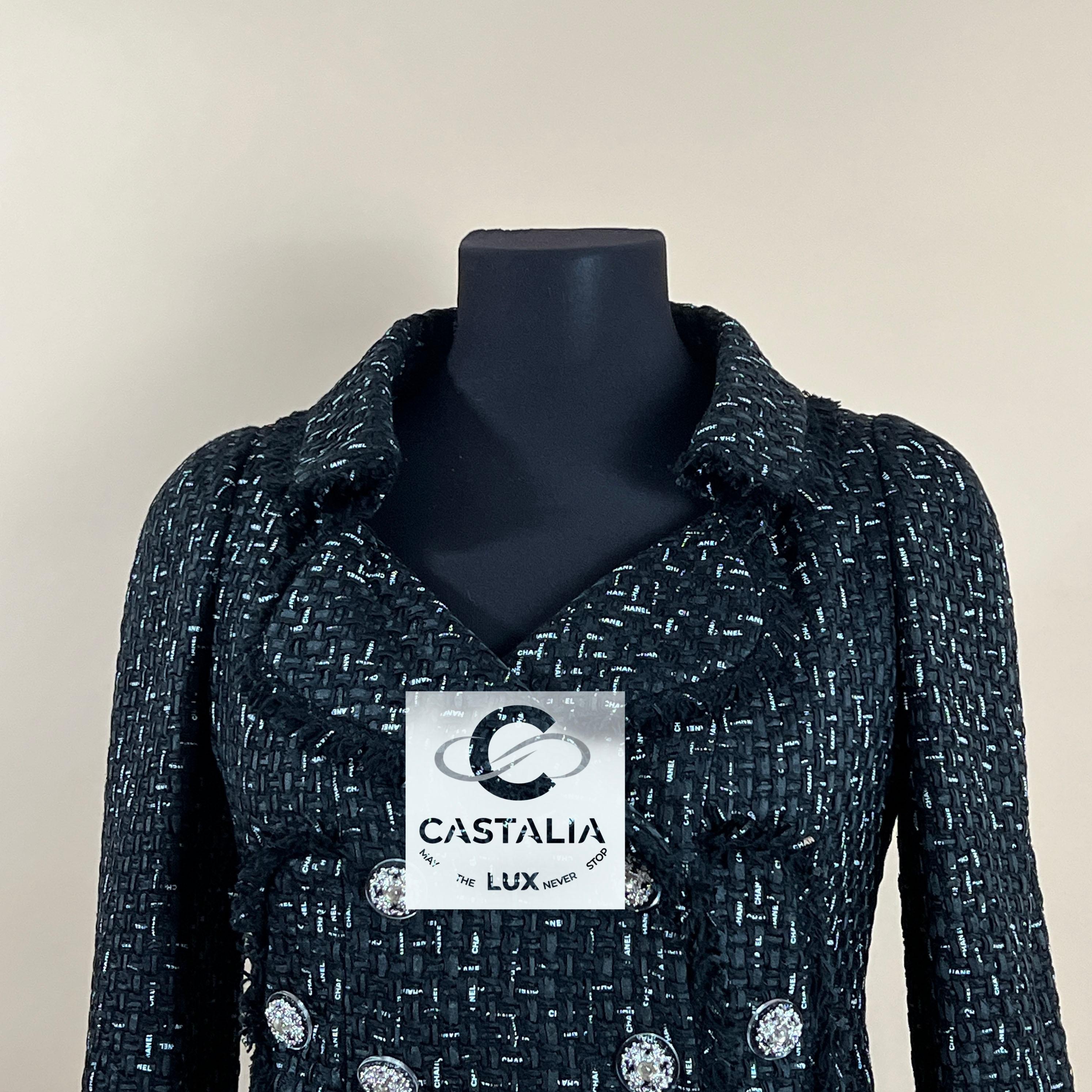 Chanel Chiara Ferragni Logo Ribbon Tweed Jacket 5