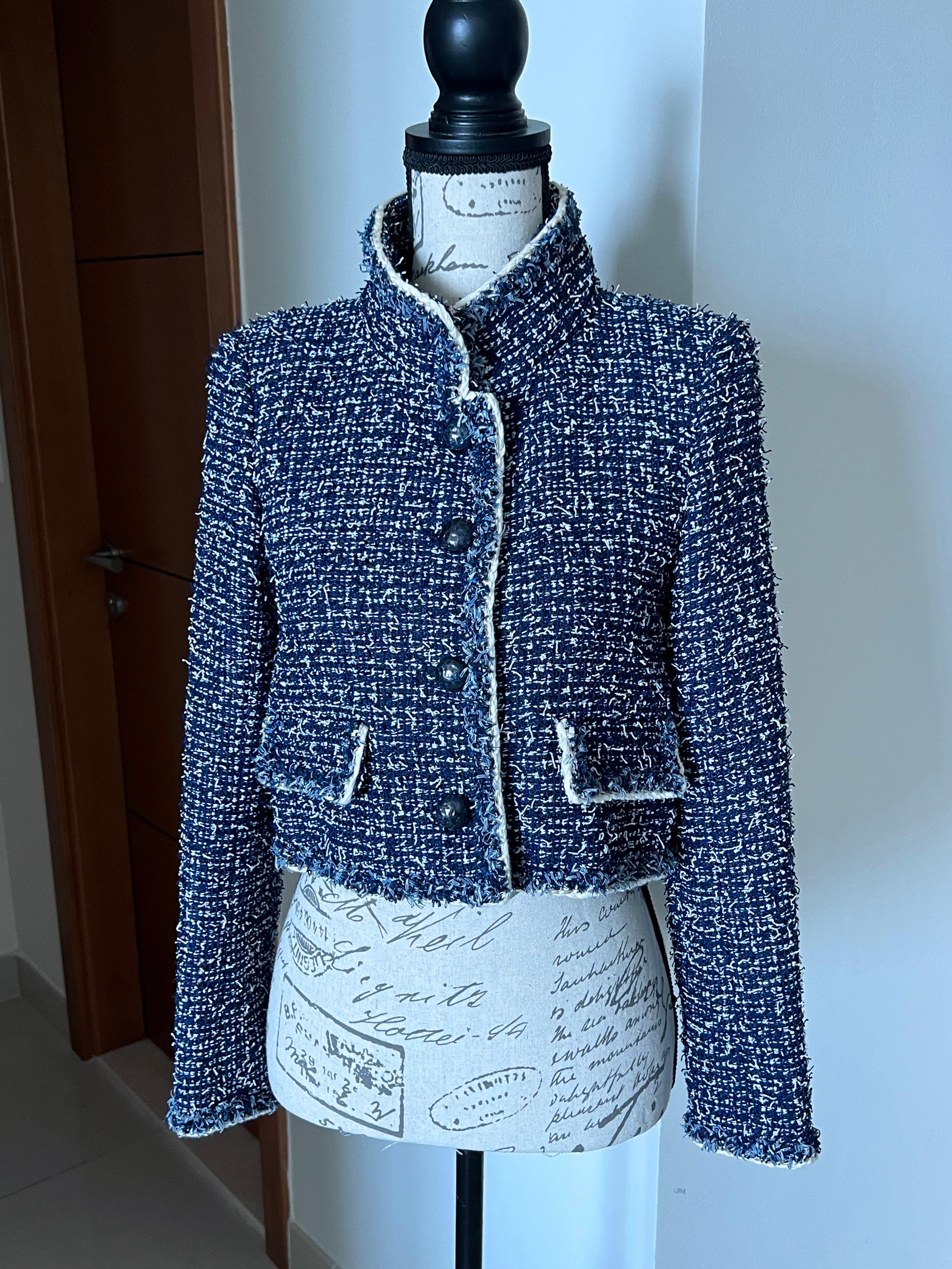 Chanel Chiara Ferragni Style CC Buttons Tweed Jacket 8