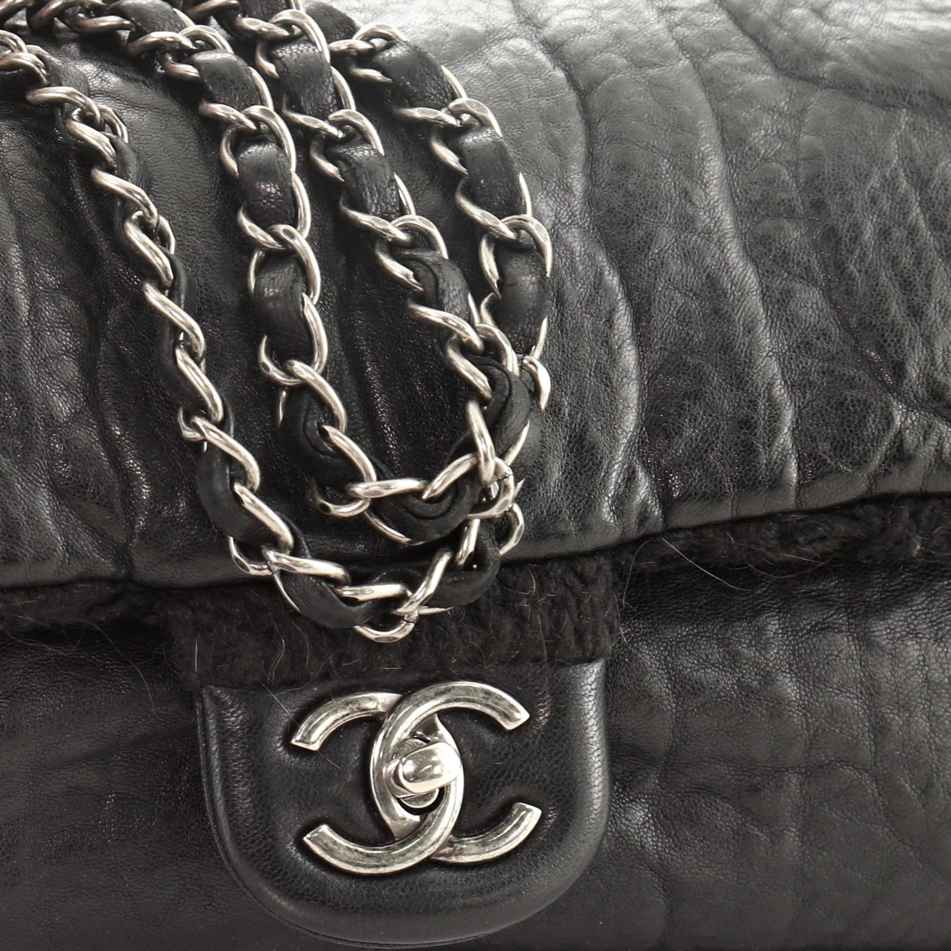 Chanel Chic Knit Flap Bag Sheepskin and Wool Small 1