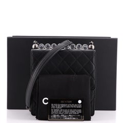 Chanel Chic Pearls Flap Bag Quilted Goatskin with Acrylic Beads Mini