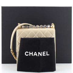 Chanel Chic Pearls Flap Bag Quilted Goatskin with Acrylic Beads Mini