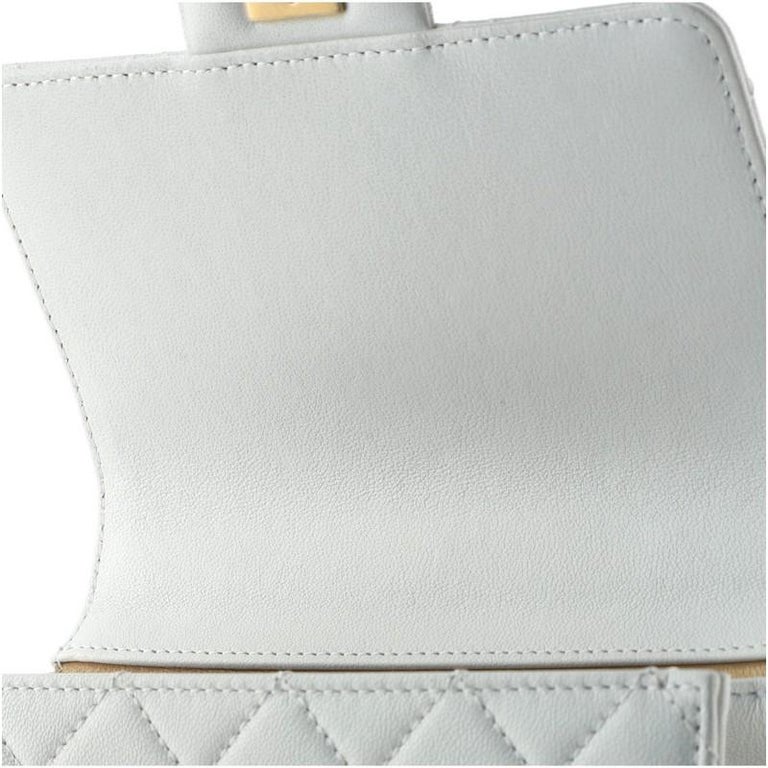 Chanel Chic Pearls Flap Bag Quilted Lambskin Mini at 1stDibs
