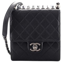 Chanel Chic Pearls Flap Bag Quilted Lambskin Mini