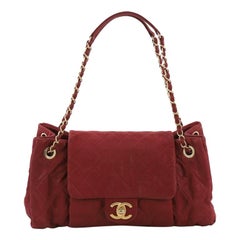 Chanel Chic Quilt Accordion Flap Bag Quilted Iridescent Calfskin Medium