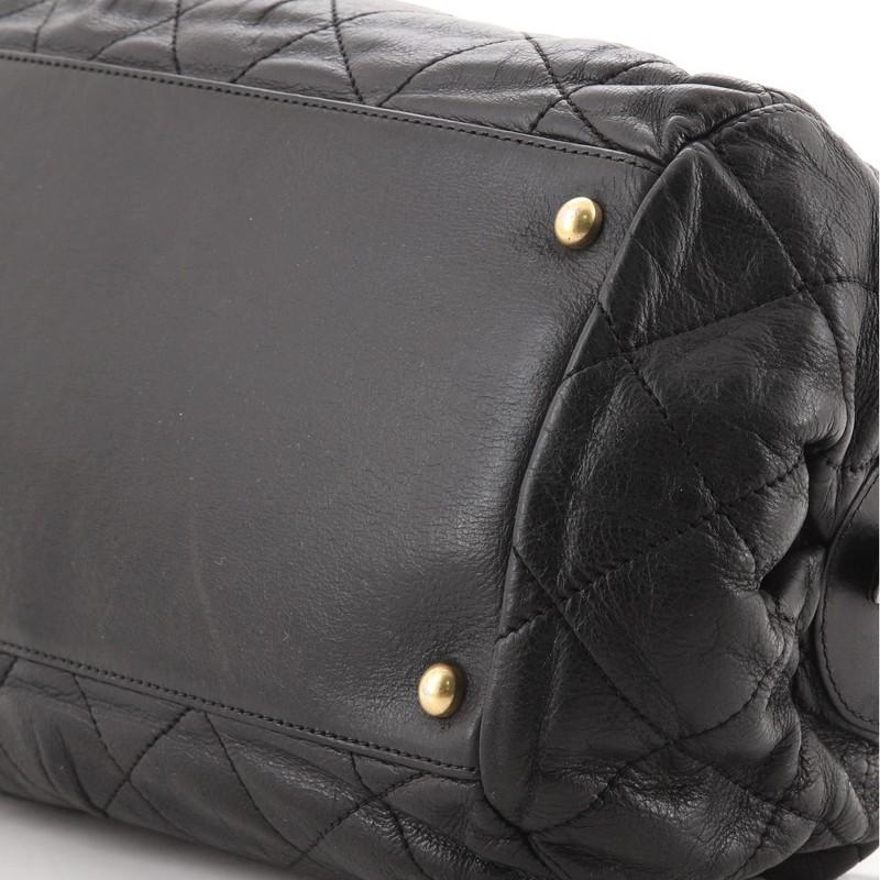 Chanel Chic Quilt Bowling Bag Quilted Iridescent Calfskin Medium 2