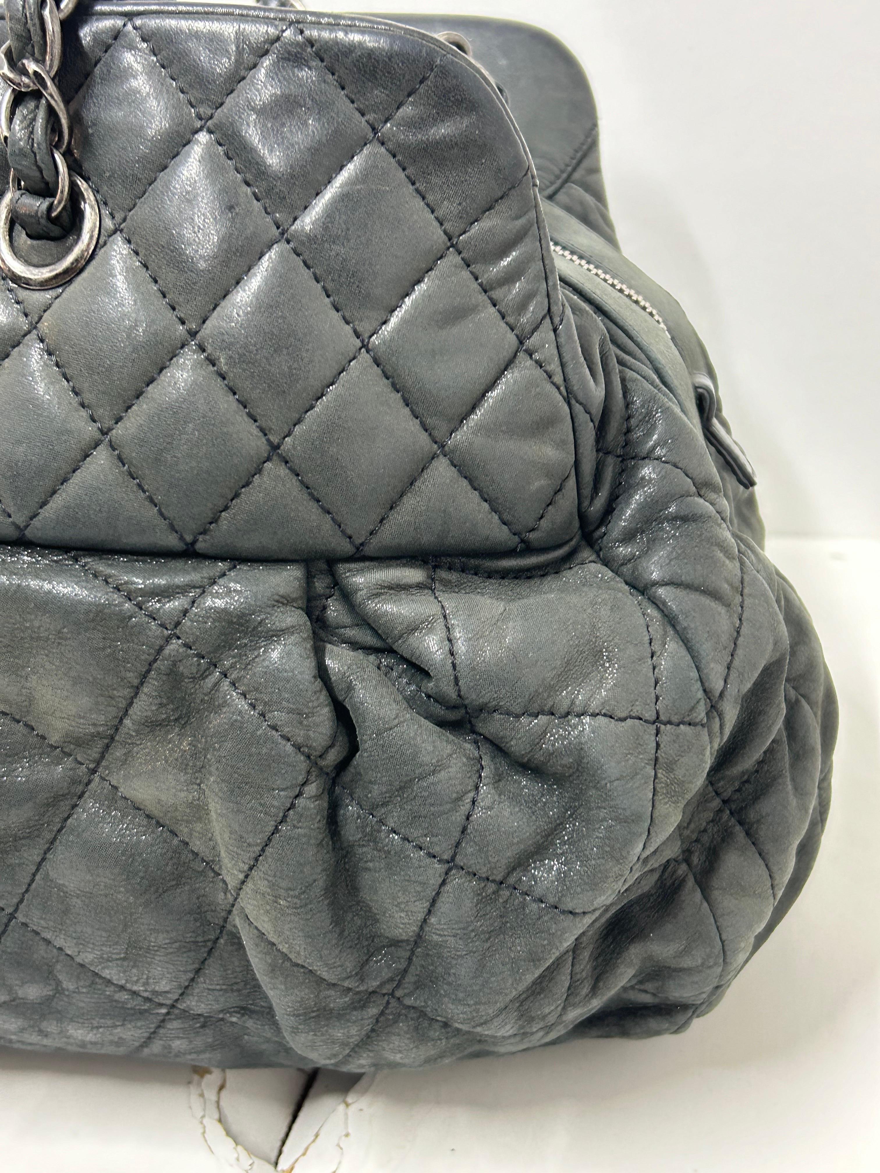 Chanel Chic Quilted Bowler Bag For Sale 6