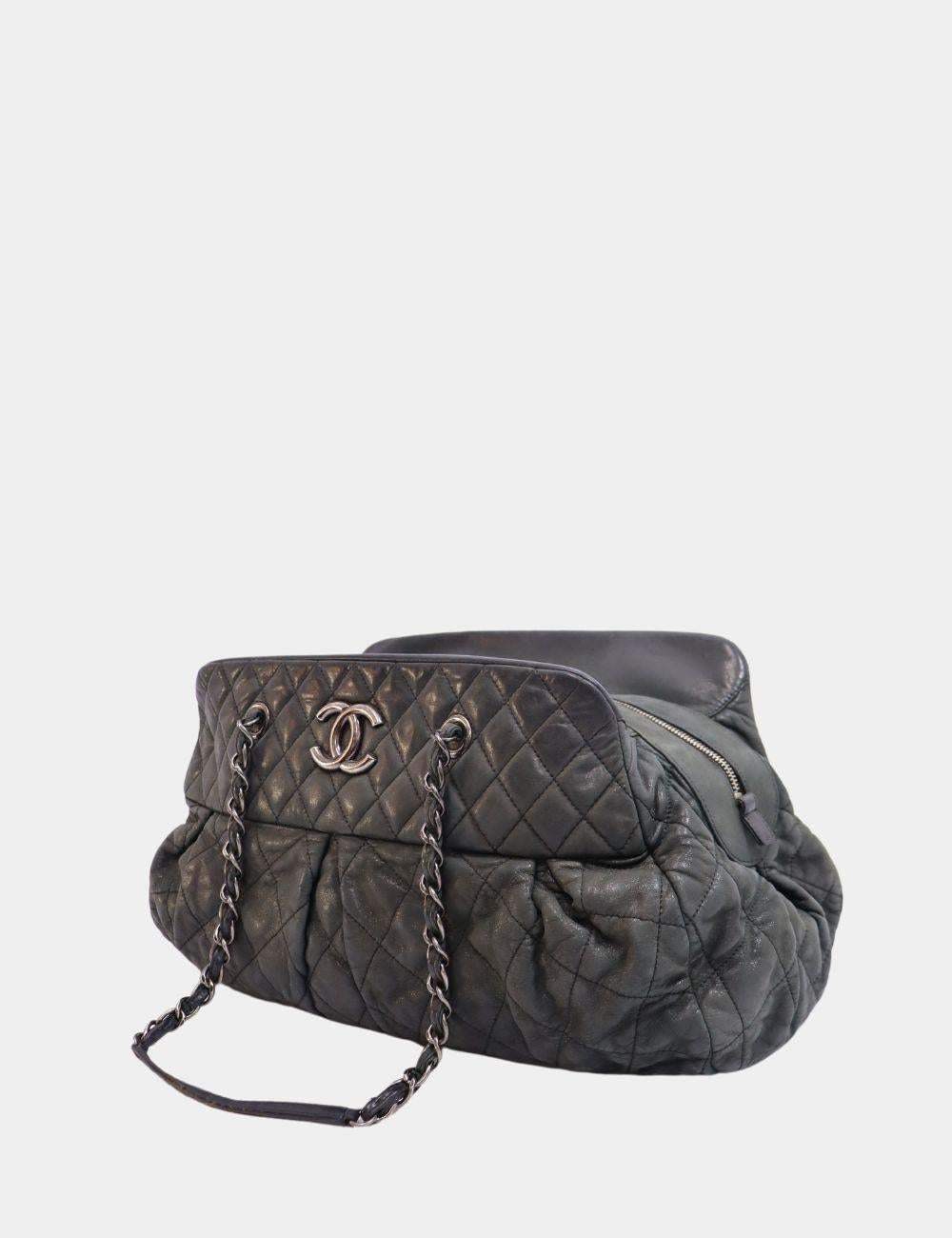 Chanel Chic Quilted Bowler Bag For Sale 3