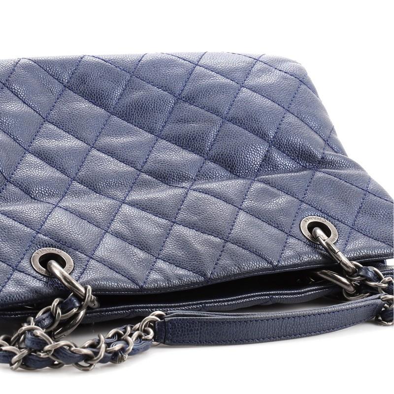 Chanel Chic Shopping Tote Quilted Caviar Small In Good Condition In NY, NY