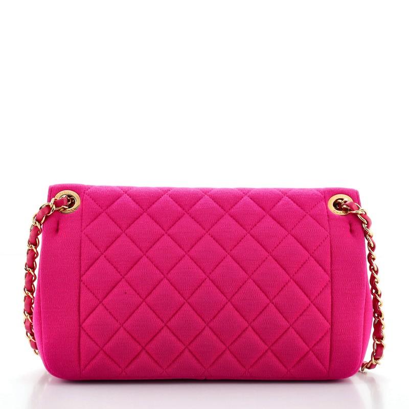 Chanel Chic With Me Flap Bag Quilted Jersey Large im Zustand „Gut“ in NY, NY