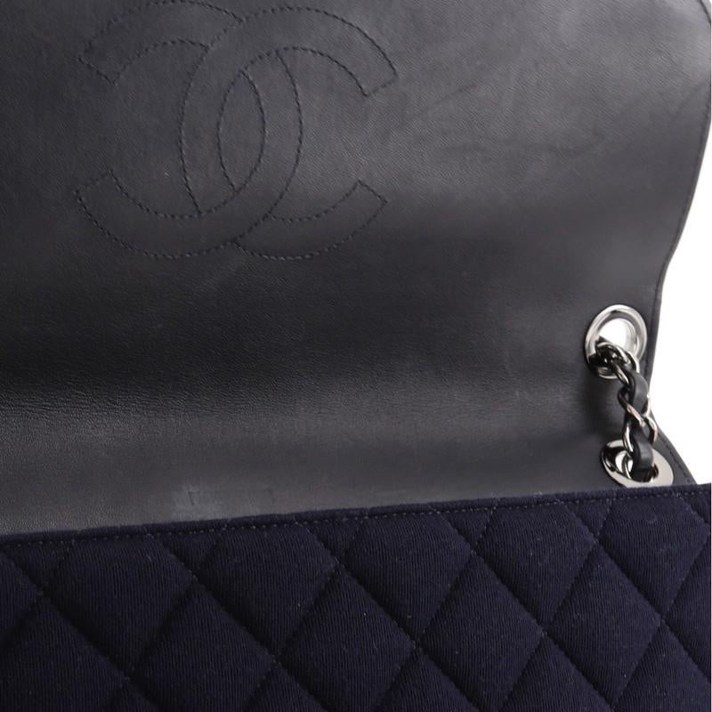 Chanel Chic With Me Flap Bag Quilted Jersey Large 3