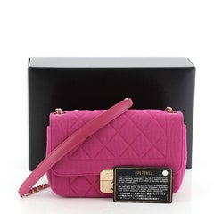 Chanel Chic With Me Flap Bag Quilted Jersey Mini
