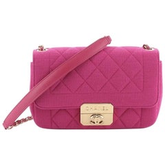 Chanel Chic With Me Flap Bag Quilted Jersey Mini