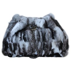 Chanel Chinchilla Fur Chain Drawstring Shoulder Bag