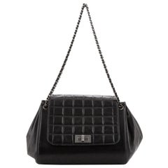 Chanel Chocolate Bar Accordion Reissue Flap Bag Quilted Lambskin Medium