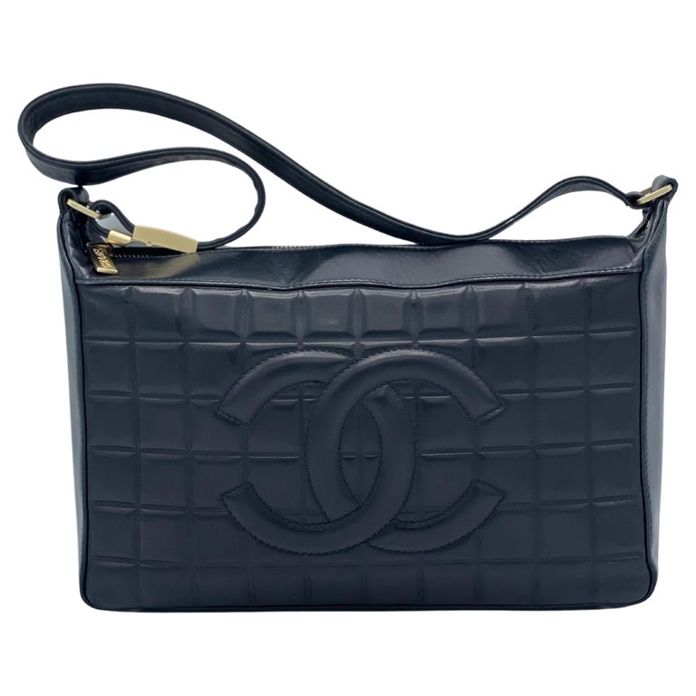 Chanel Chocolate Bar CC Quilted Leather