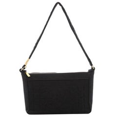 Chanel Chocolate Bar CC Shoulder Bag Quilted Jersey Medium