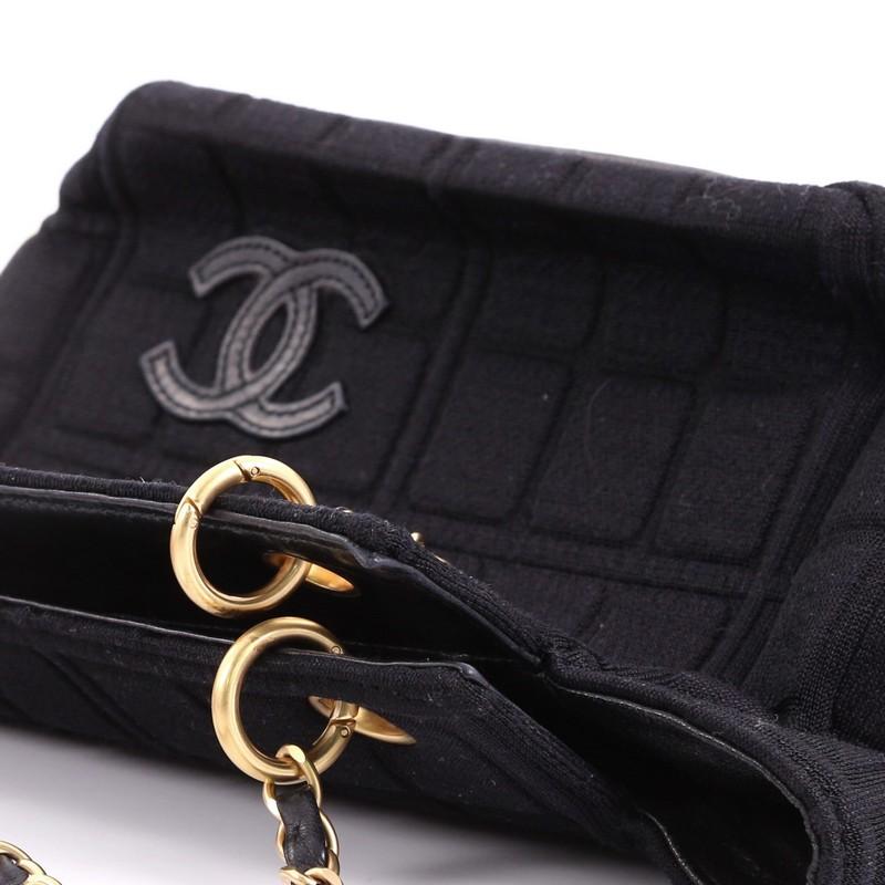 Chanel Chocolate Bar Chain Tote Quilted Canvas Small 3