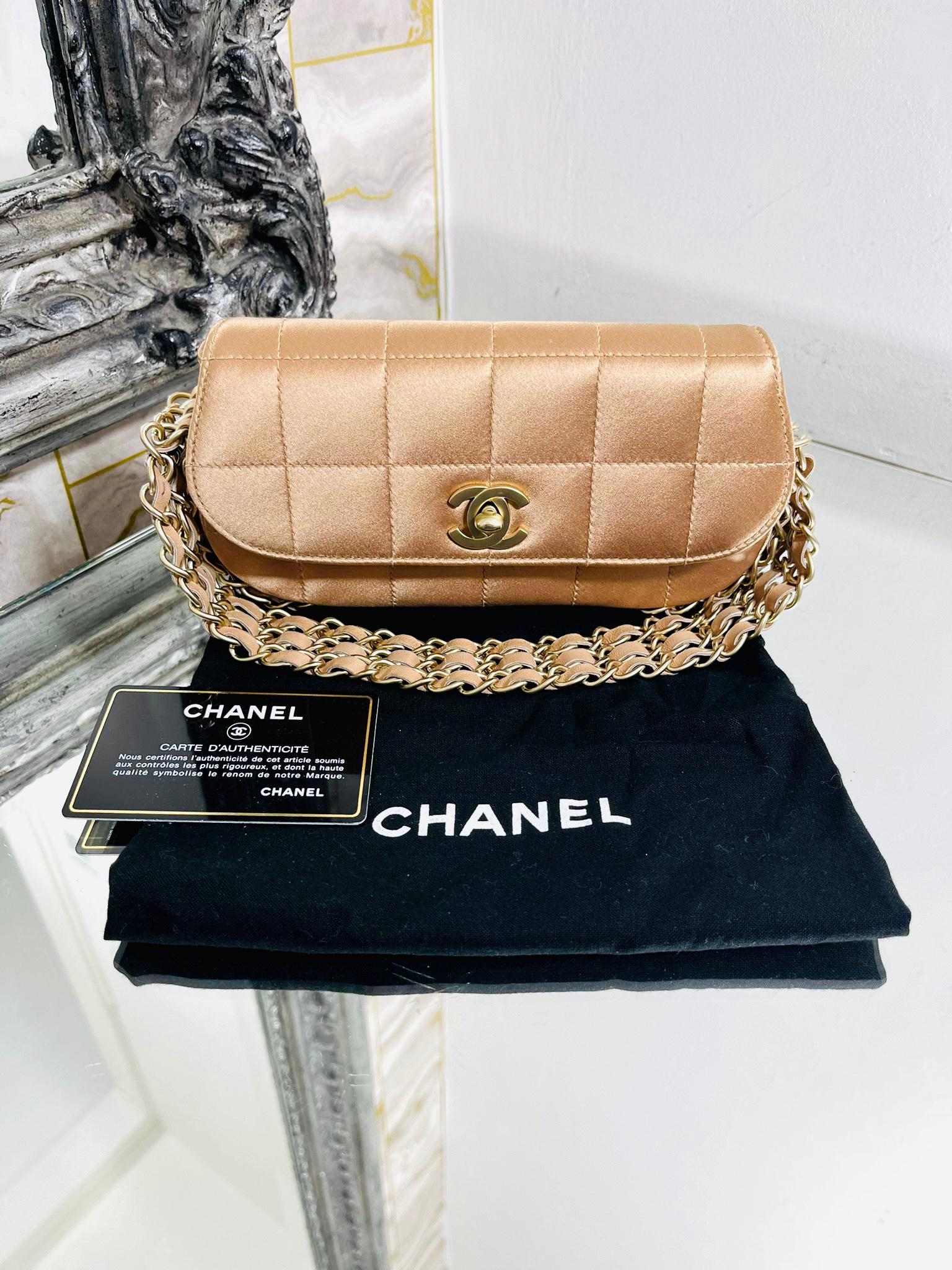 Chanel Chocolate Bar Five Chain Flap Bag 3