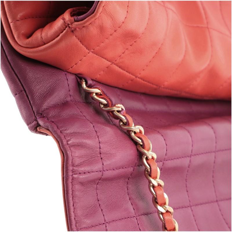 Chanel Chocolate Bar Multipocket Flap Bag Quilted Lambskin Medium 4