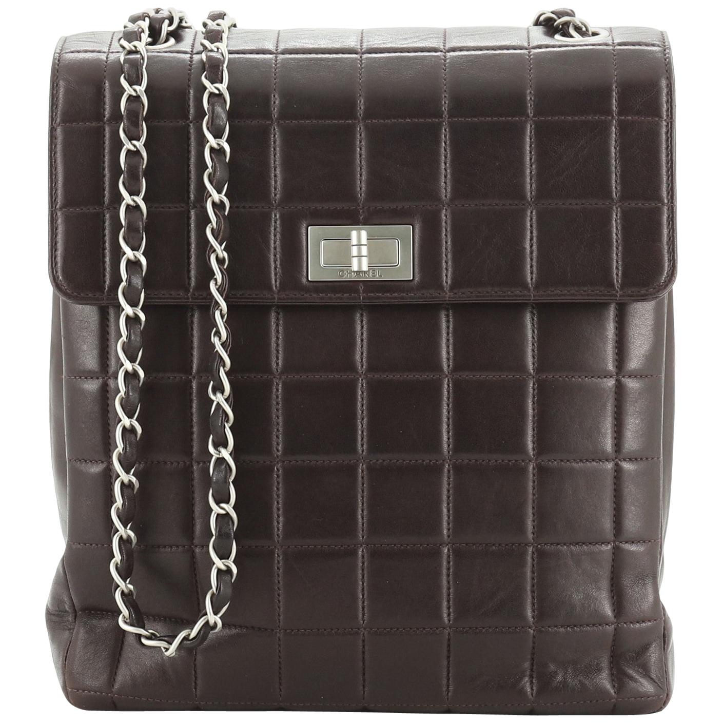 Buy Chanel Multichain Chocolate Bar Flap Bag Quilted Leather 3406201