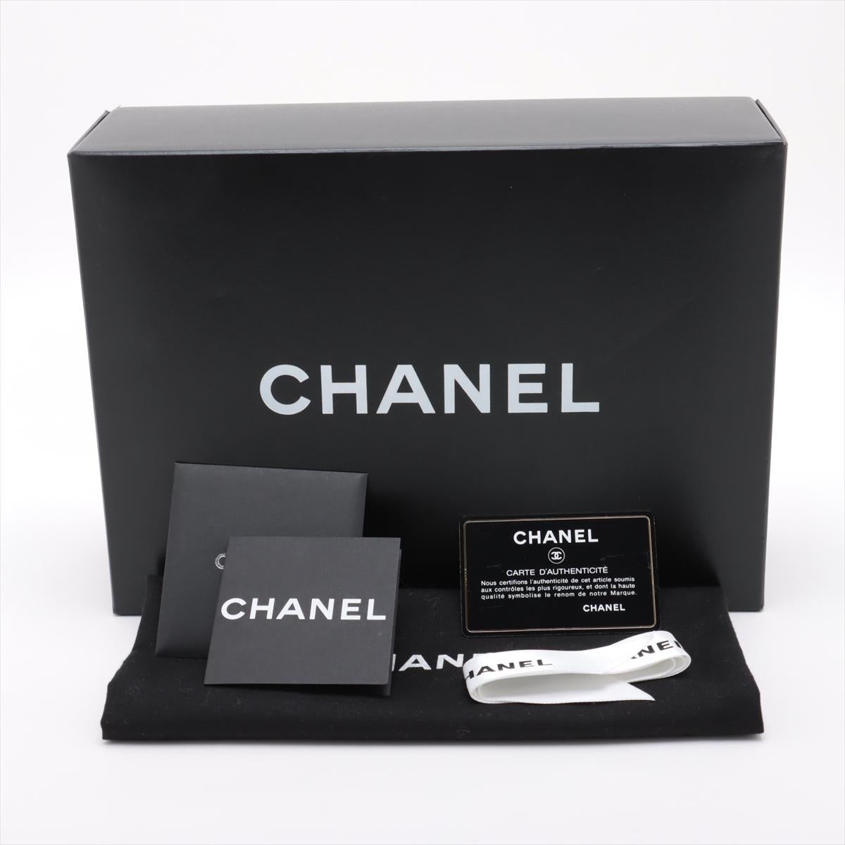 Chanel Chocolate Bar Patent Leather Single Flap Double Chain Bag Khaki 12