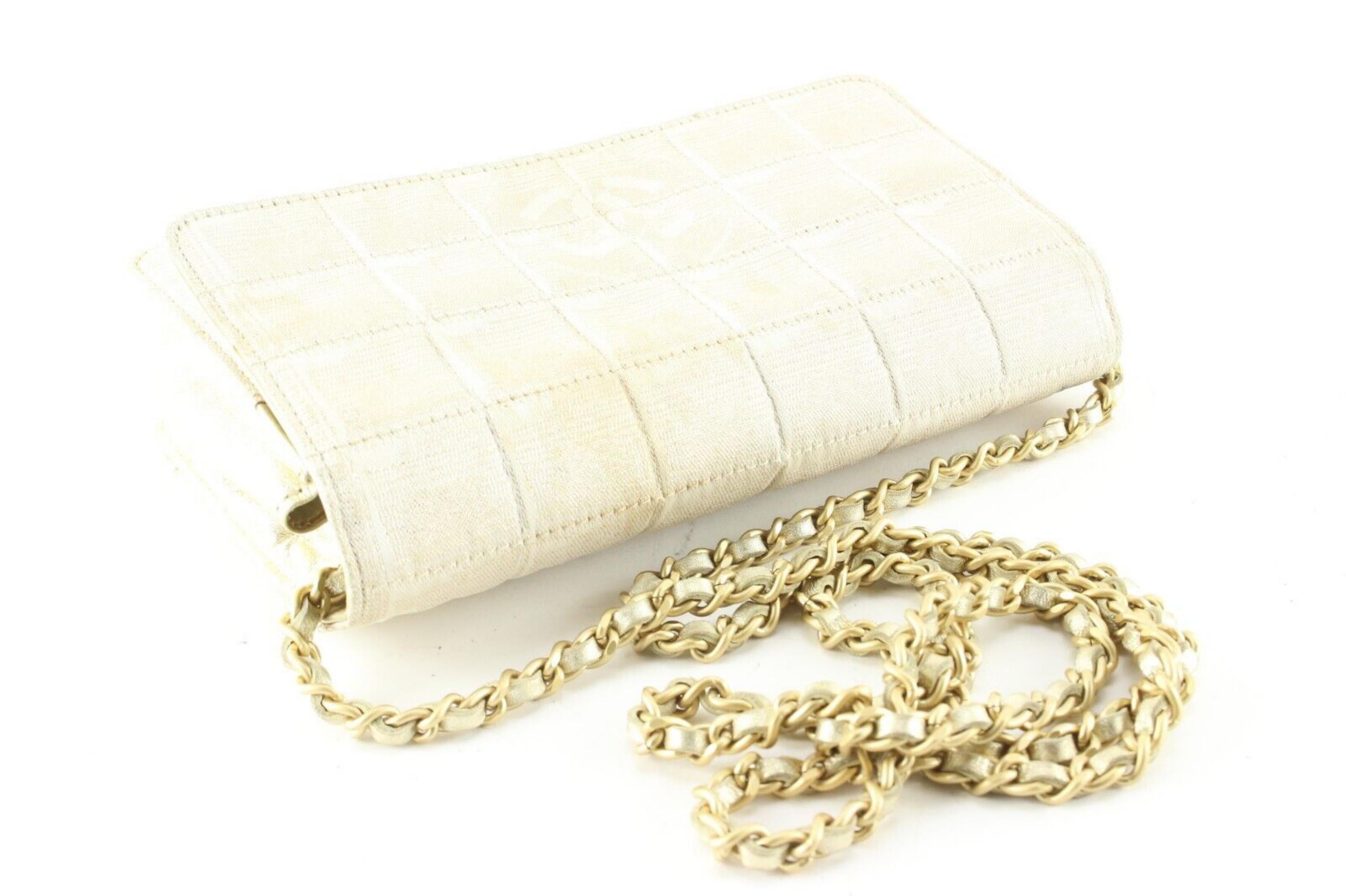 chanel iridescent wallet on chain