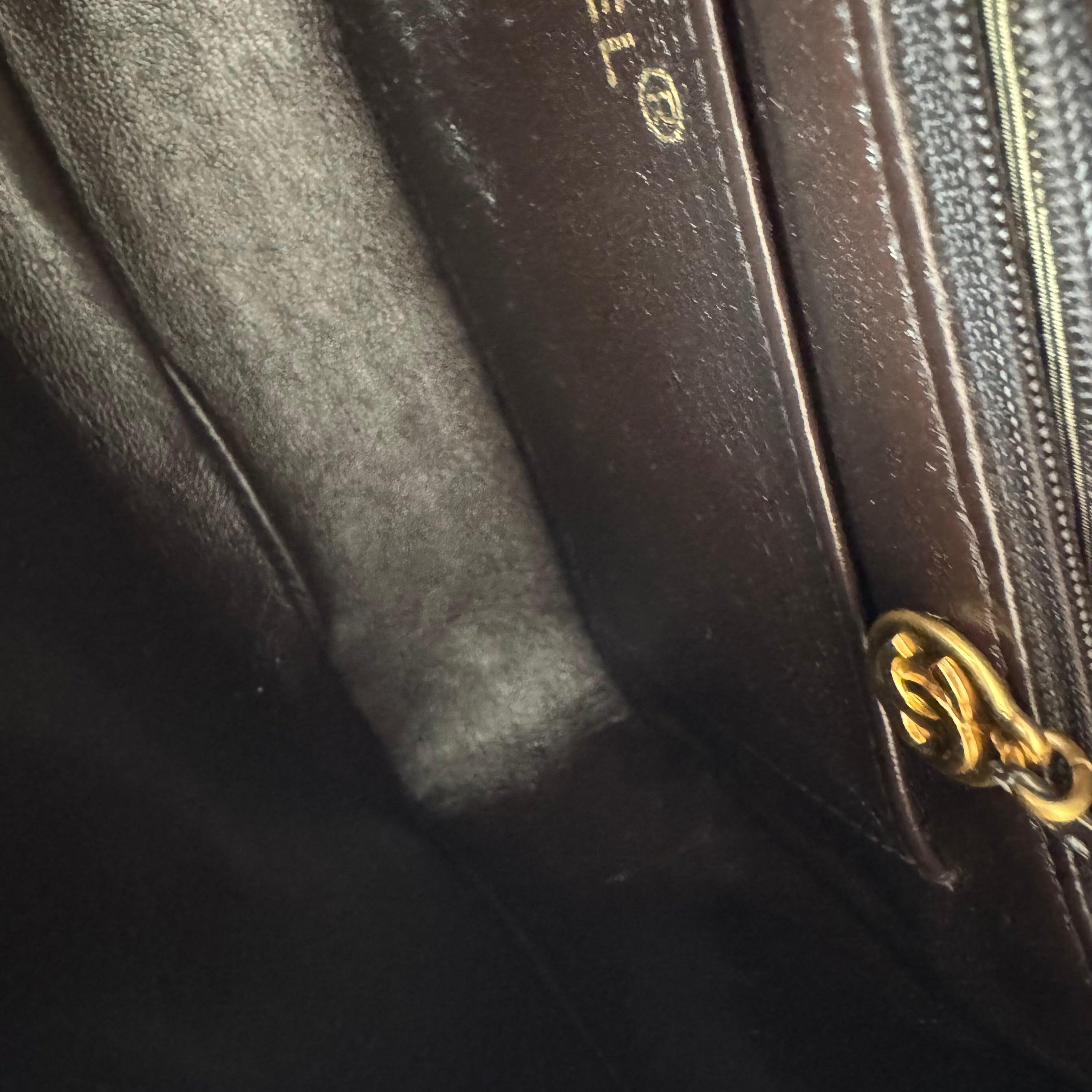 Chanel Chocolate Brown Lambskin Leather Shoulder Flap Blackpack Vintage Gold HW For Sale 7