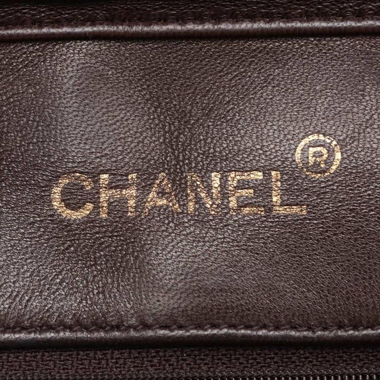 Chanel Chocolate Brown Quilted Lambskin Large Gold Chain Flap Bag 862402