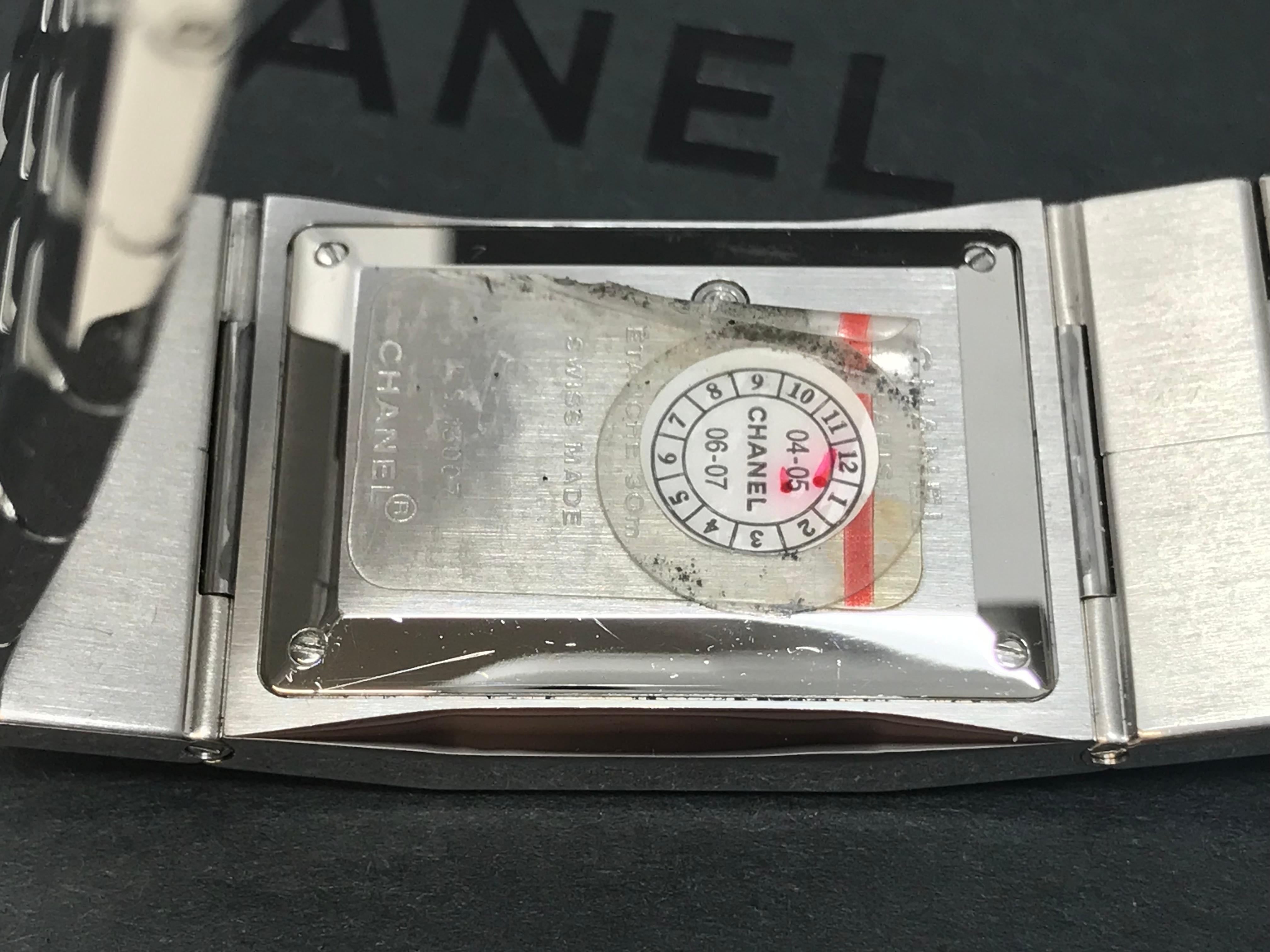 Chanel Chocolate Digital Ladies Watch In Good Condition For Sale In Montreal, QC
