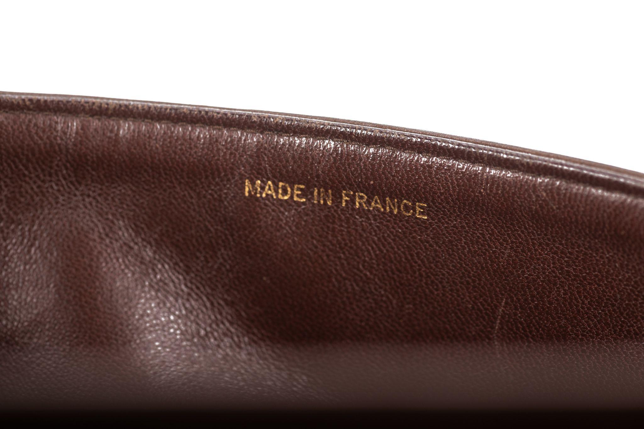 Chanel Chocolate Medium Double Flap Bag For Sale 9