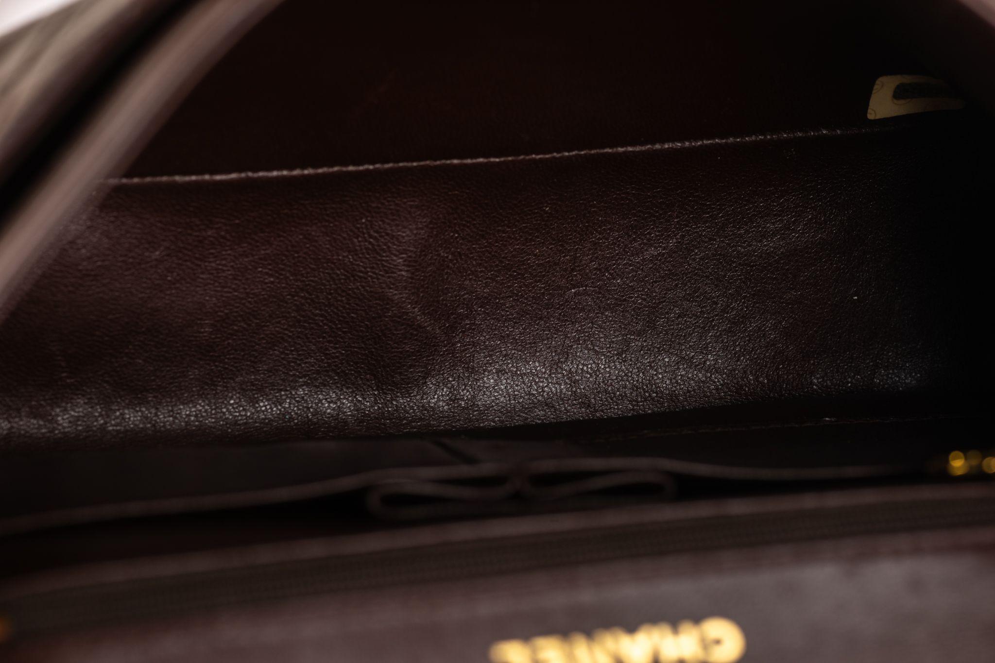 Chanel Chocolate Medium Double Flap Bag For Sale 10