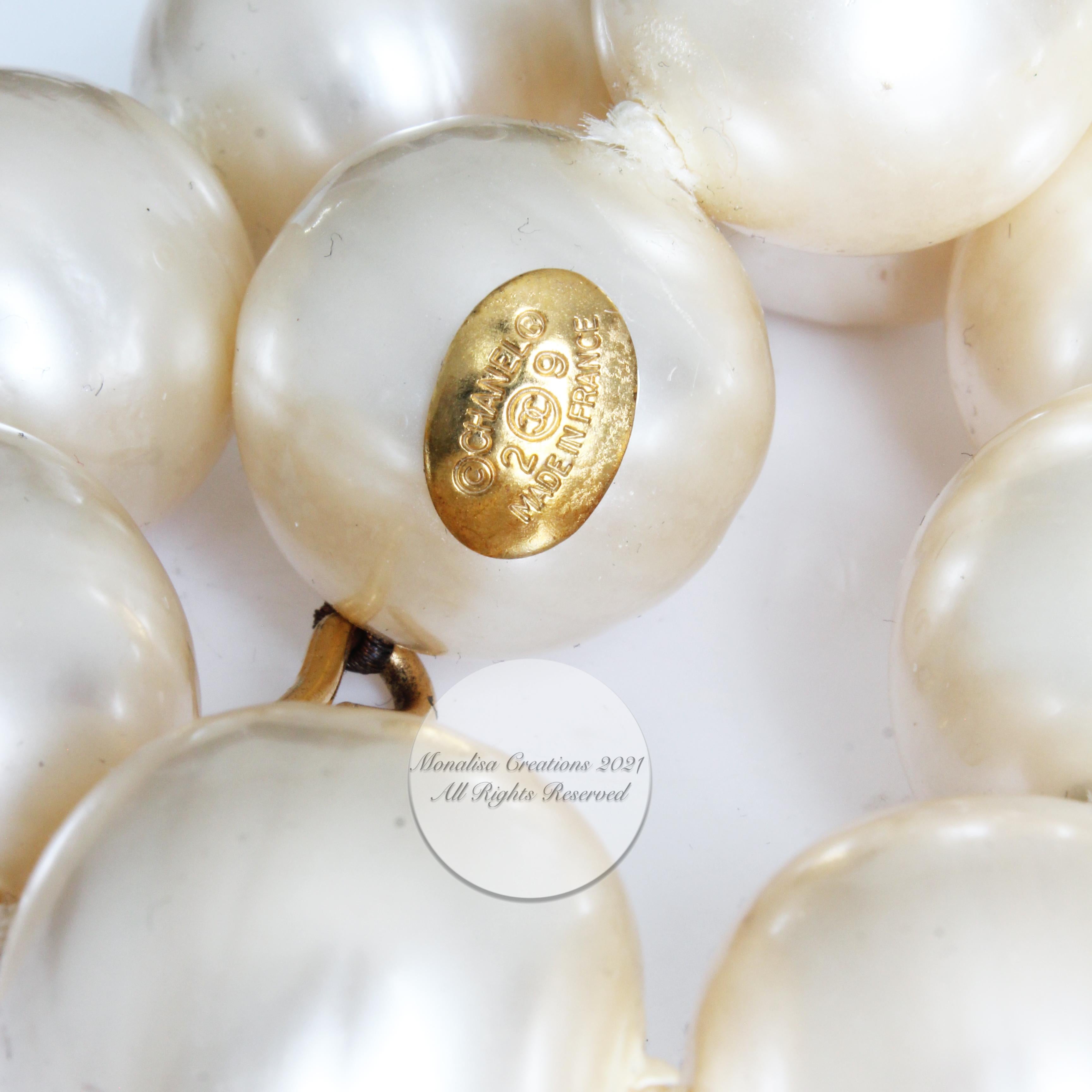 Chanel Choker Necklace Baroque Pearls Poured Glass 90s Season 2 9 3