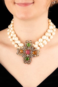 Chanel choker necklace by Karl Lagerfeld Haute Couture 1983