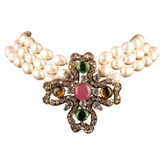 Chanel choker necklace by Karl Lagerfeld Haute Couture 1983