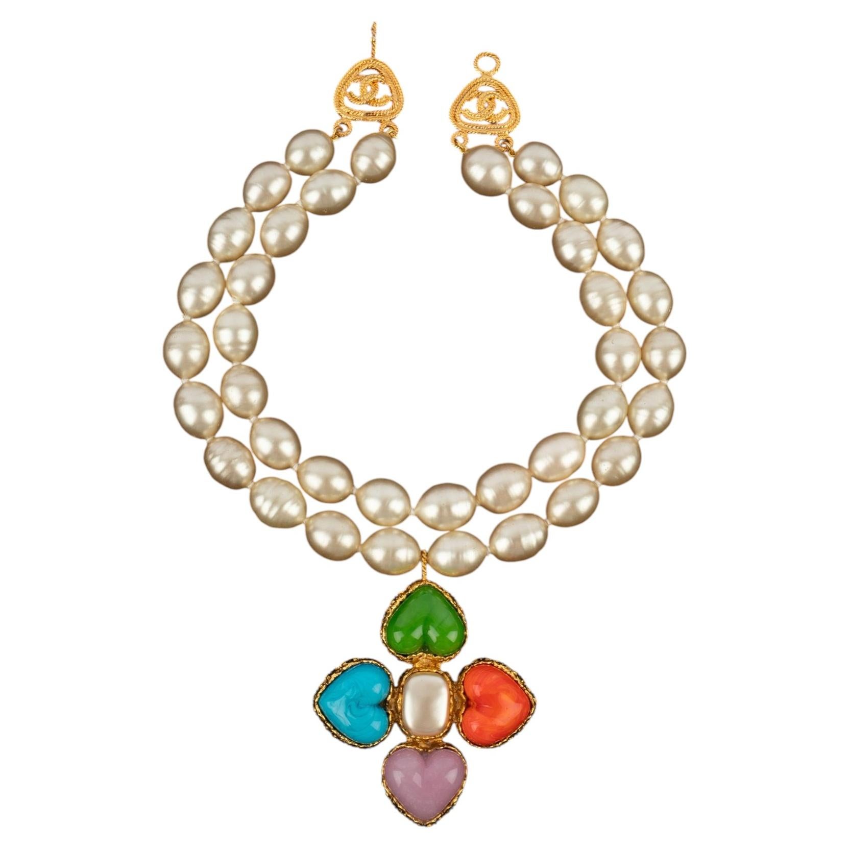 Chanel choker necklace by Karl Lagerfeld Spring-Summer 1992
